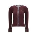 Bordeaux Viscose Cardigan