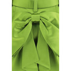 Bicolor Polyester Mini Skirt