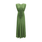 Bicolor Viscose Casual Dress
