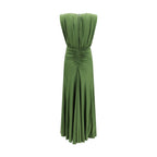 Bicolor Viscose Casual Dress