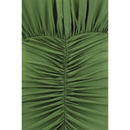 Bicolor Viscose Casual Dress