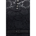 Black Polyester Casual Dress
