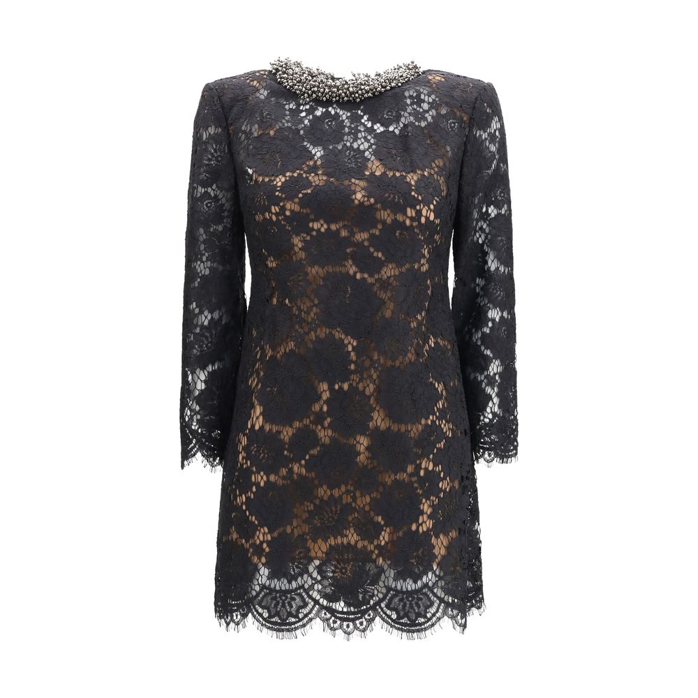 Black Polyamide Casual Dress