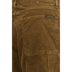 Brown Cotton Cargo Pants