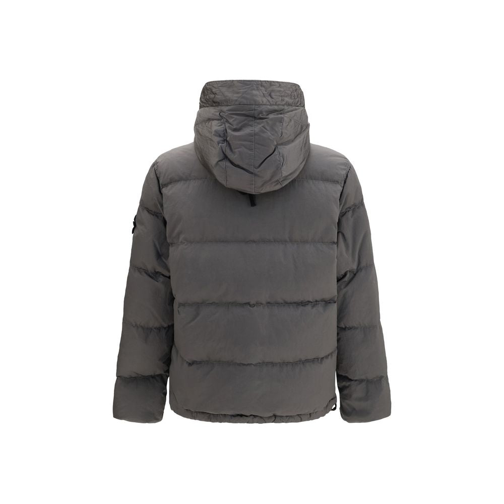 Bicolor Polyamide Full-Length Jacket