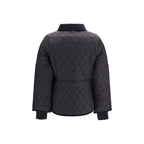 Black Polyamide Full-Length Jacket