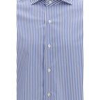 Blue Cotton Pattern Shirt