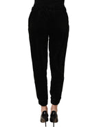 Dark Gray Mid Waist Tapered Cropped Trouser Pants