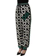 Black Wool Logo Jogger Sweatpants Pants