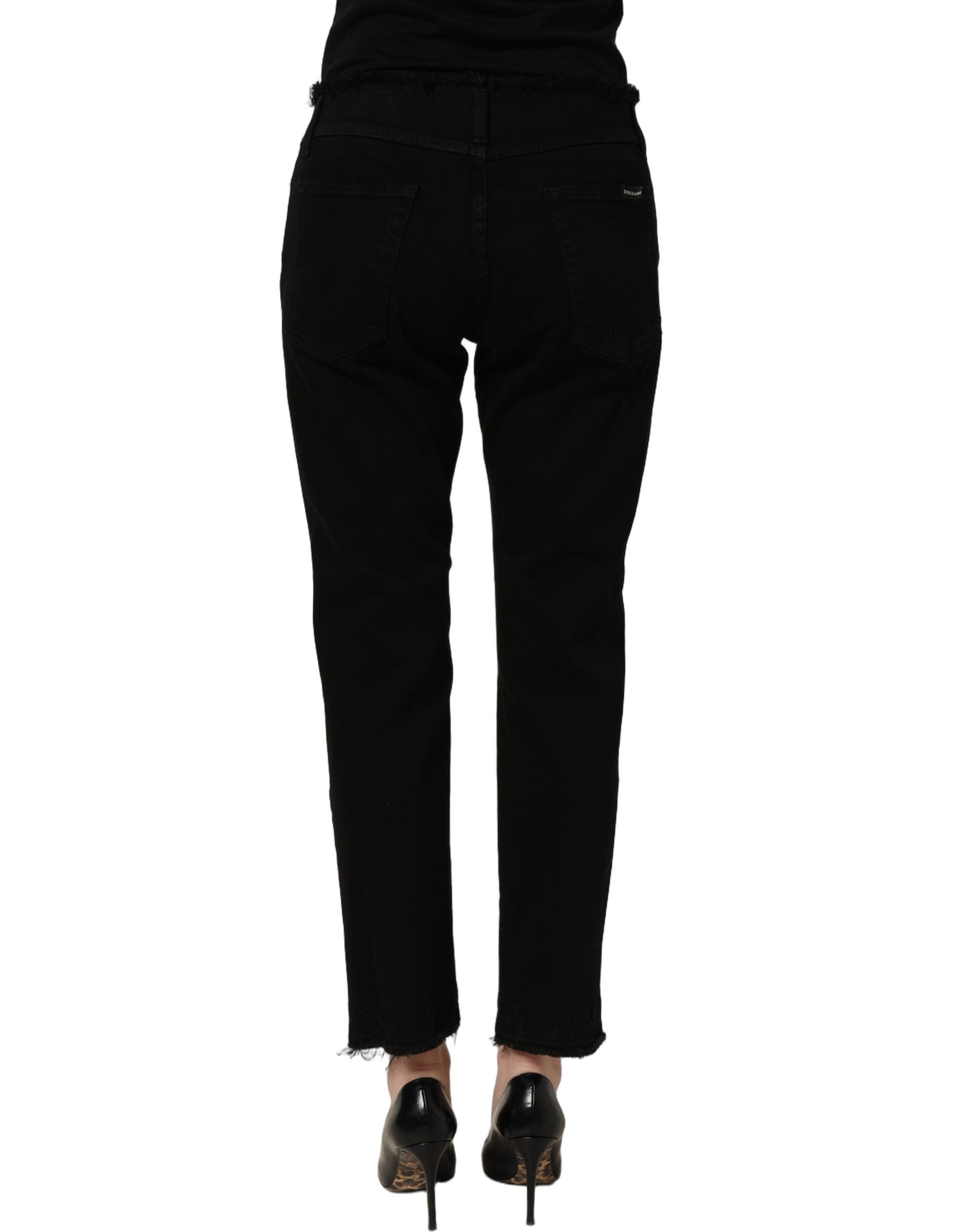 Black Cotton Skinny Denim Trouser Jeans