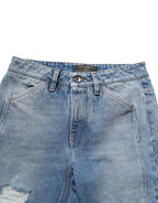 Blue Cotton Boot Cut Denim Trouser Jeans