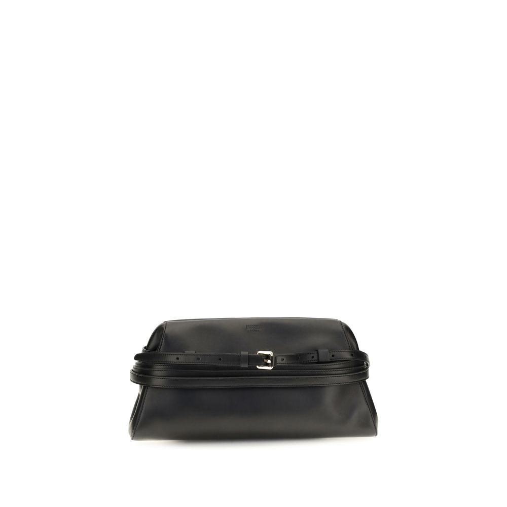 Black Goatskin Shoulder Bag