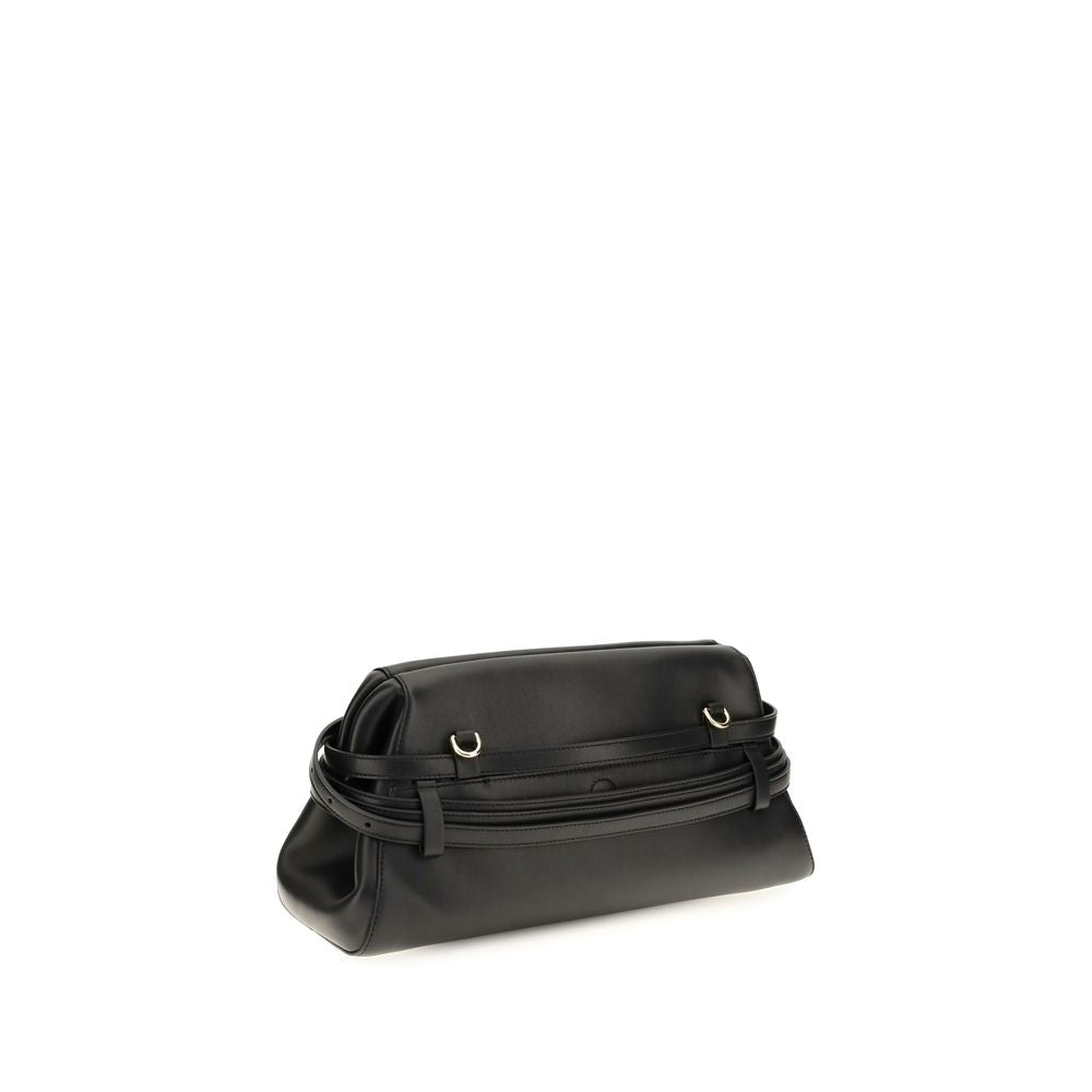Black Goatskin Shoulder Bag