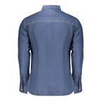 Blue Cotton Men's Shirt