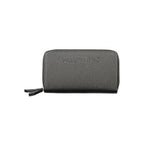 Black Polyurethane Women's Wallet