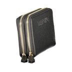 Black Polyurethane Women's Wallet