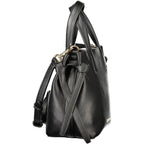 Black Polyurethane Women's Bag