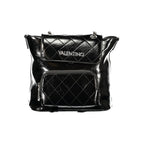 Black Polyurethane Women's Backpack