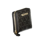 Black Polyurethane Women's Wallet