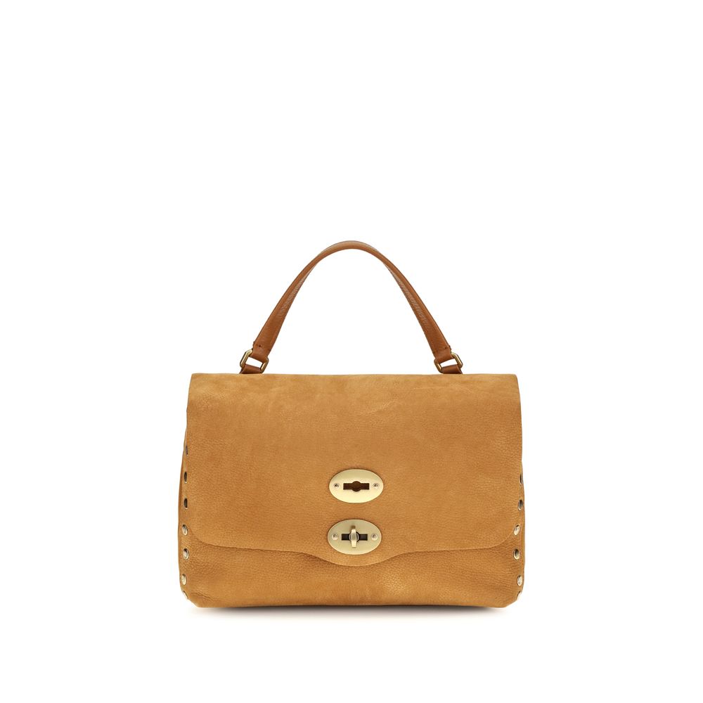 Beige Suede Leather Shoulder Bag