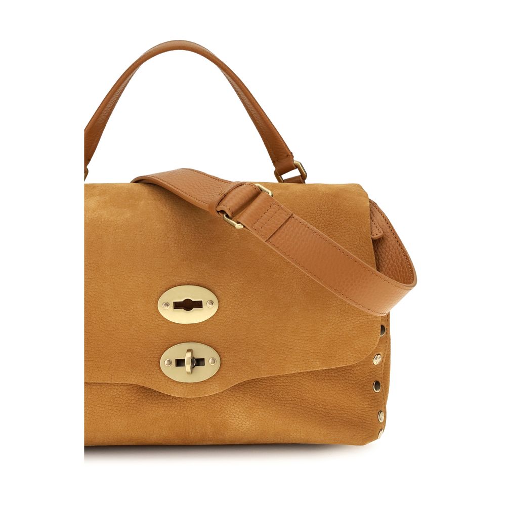 Beige Suede Leather Shoulder Bag