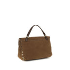 Brown Suede Leather Shoulder Bag