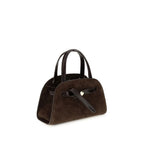 Brown Suede Leather Shoulder Bag