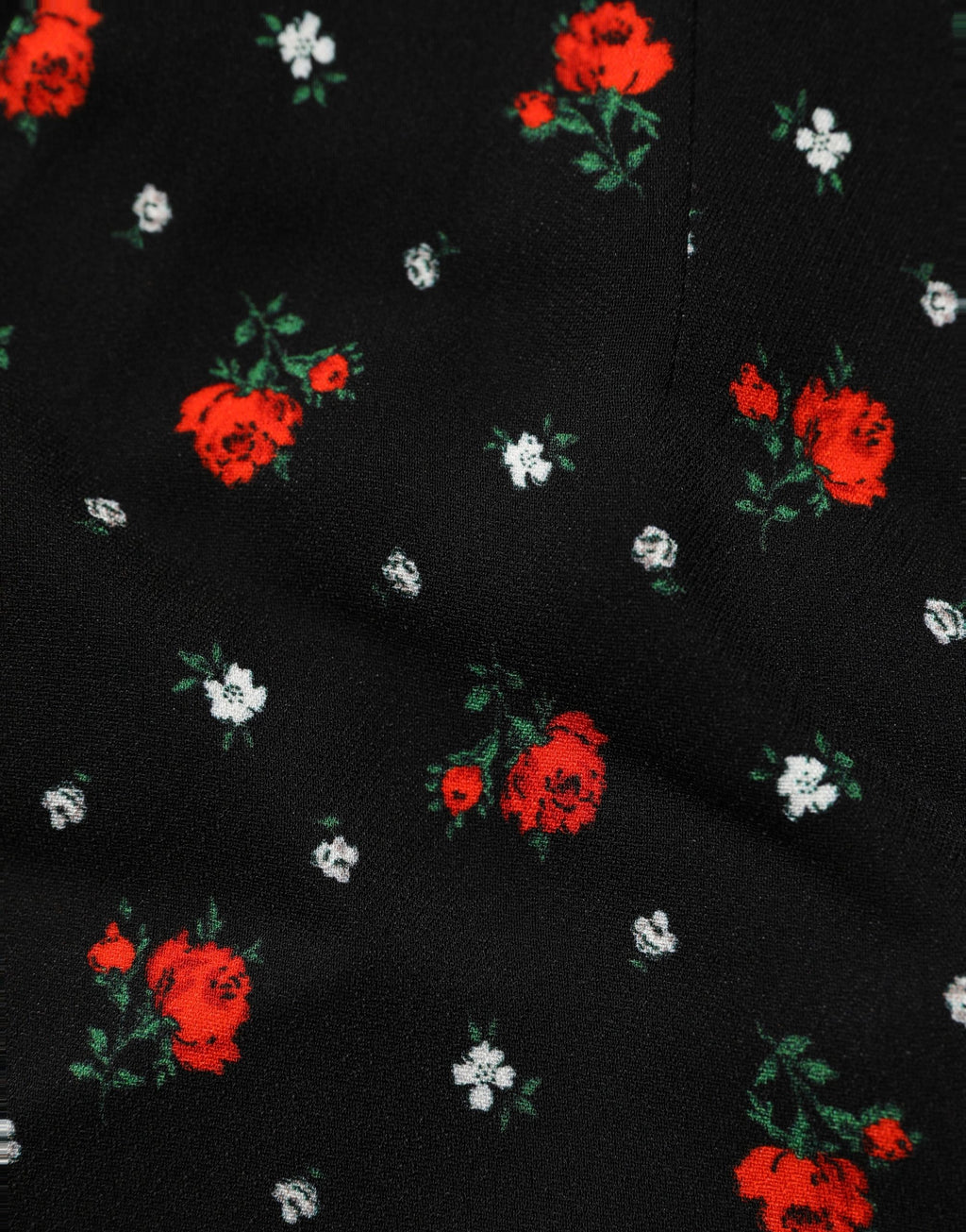 Black Floral High Rise Women Hot Pants Shorts
