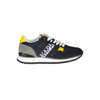 Blue Polyester Men's Sneaker