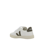 White Calf Leather Bos Taurus Low Top Sneakers