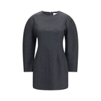 Gray Wool Oves Aries Casual Dress