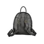 Black Polyurethane Women's Backpack