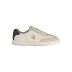 White Polyester Men's Sneaker