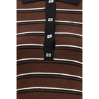 Brown Wool Oves Aries Polo Shirt
