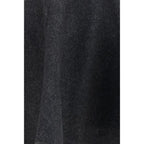 Gray Wool Oves Aries Midi Skirt