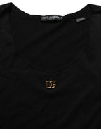 Black Gold DG Logo Cotton Sleeveless Tank Top