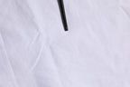 White Logo Patch Cotton Crew Neck T-shirt