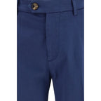 Blue Cotton Pants