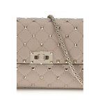 Beige Calf Leather Bos Taurus Shoulder Bag