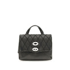Black Calf Leather Bos Taurus Shoulder Bag