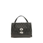 Black Calf Leather Bos Taurus Shoulder Bag