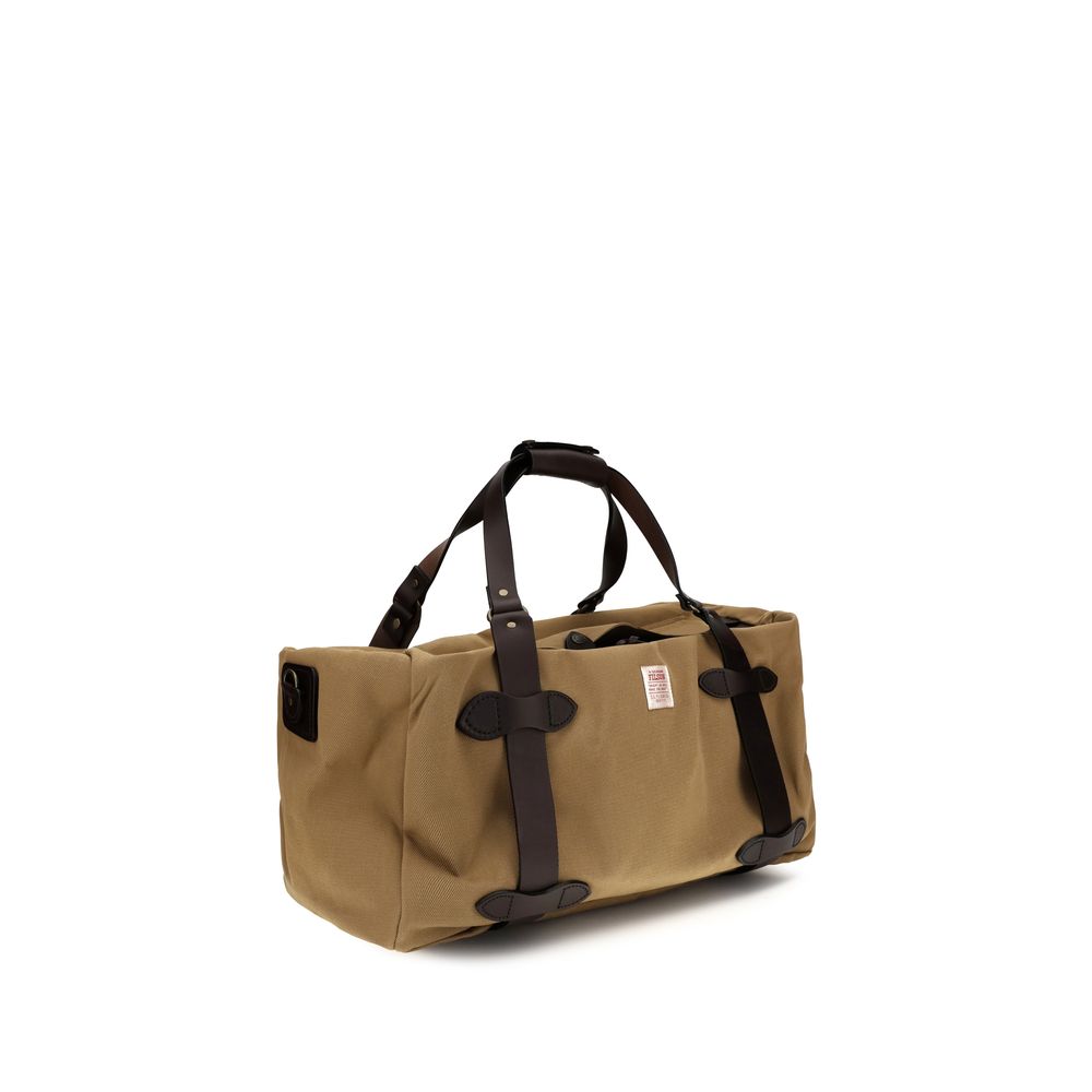 Beige Cotton Shoulder Bag