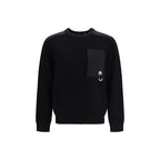 Black Nylon Sweatshirt