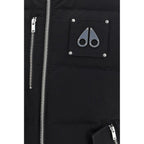 Black Cotton Sleeveless Jacket