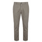 Grey Cotton Men Trouser