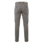 Grey Cotton Men Trouser