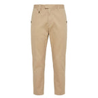 Beige Cotton Men Pants