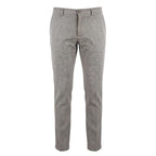Brown Flax Men Trousers