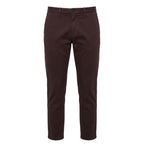 Brown Cotton Men's Pants