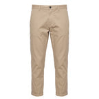 Beige Cotton Men Pants